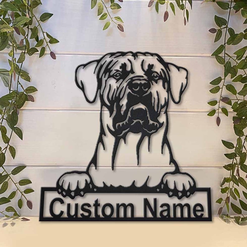 Personalized Tosa Inu Dog Metal Sign Art