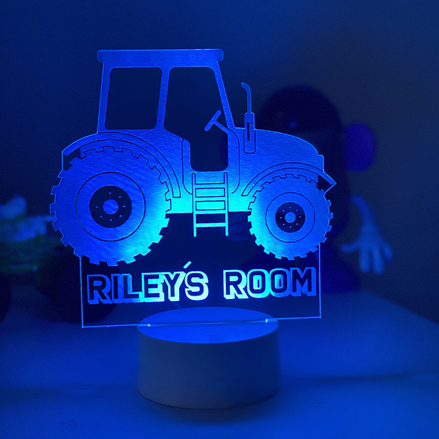 Personalised Tractor Night light