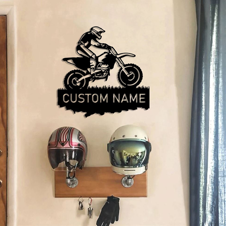 Personalized Motocross Dirt Bike Sign