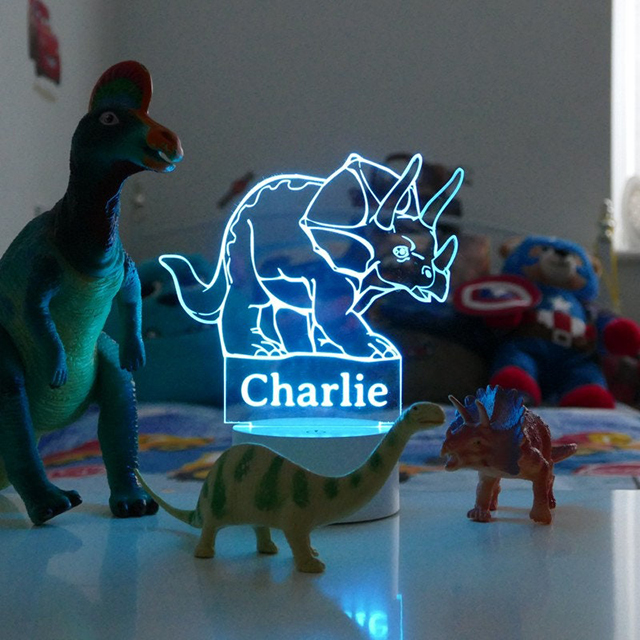 Personalised Dinosaur Night Light