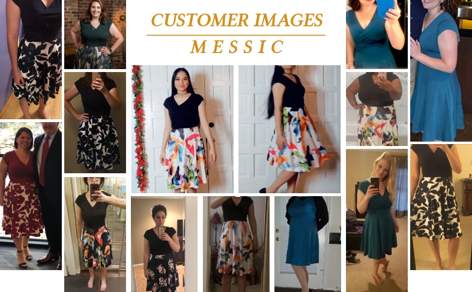 messic elegant dress flowy aline