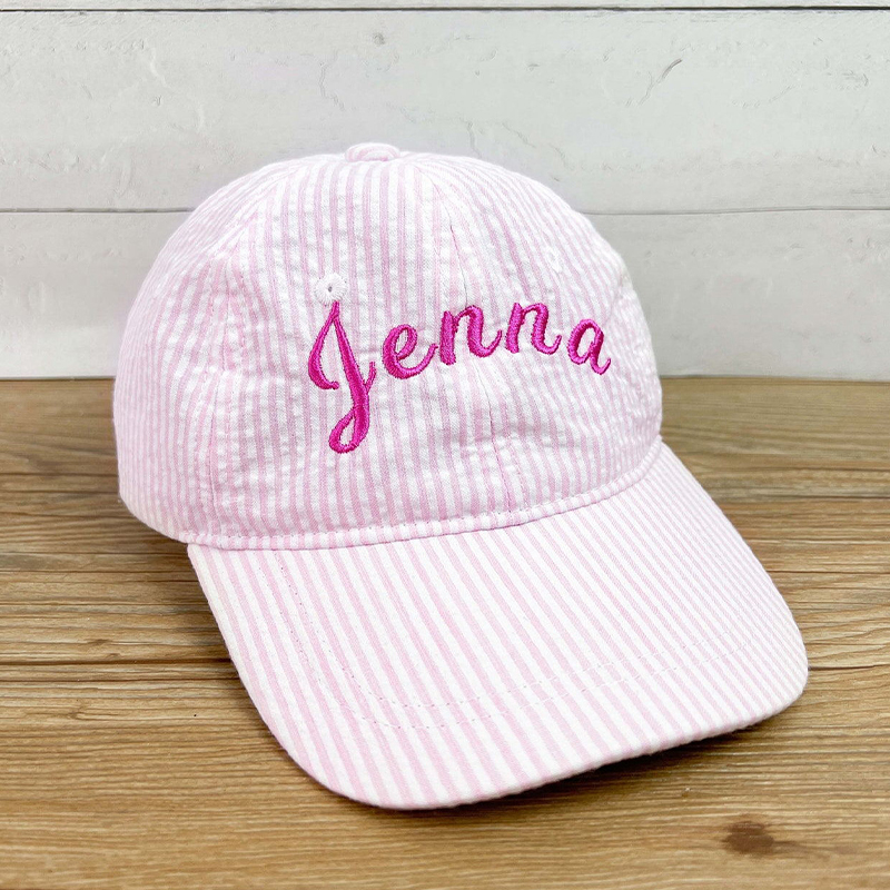 Personalised Embroidery Baseball Cap, Pink