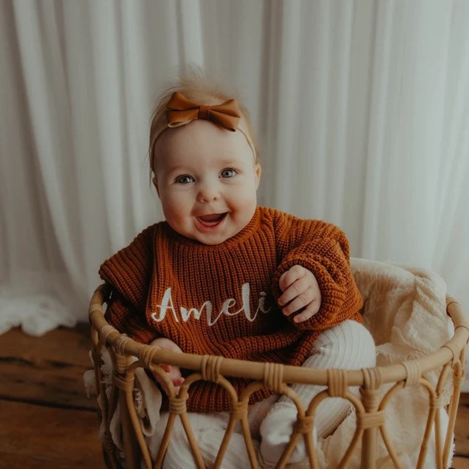 Baby/Toddler Girl Personalized Embroidered Sweatshirt