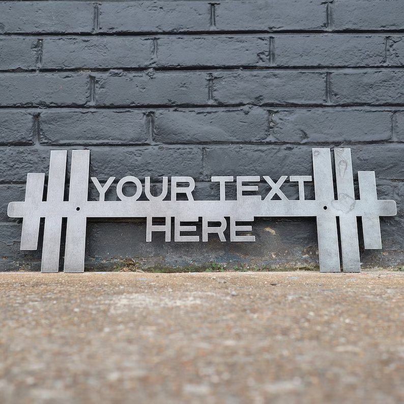 Personalized Home Gym Sign