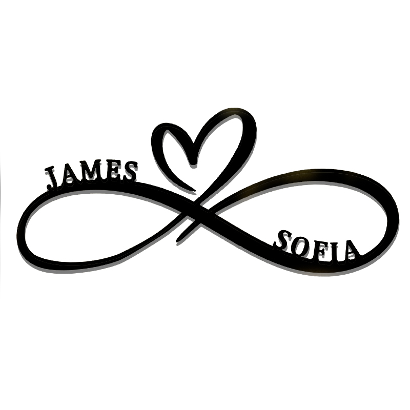 💕Personalized Metal Infinity Sign 💕Valentine's Day limited logo🎁【BU
