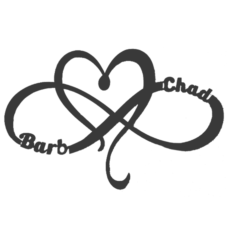 💕Personalized Metal Infinity Sign 💕Valentine's Day limited logo🎁【BU