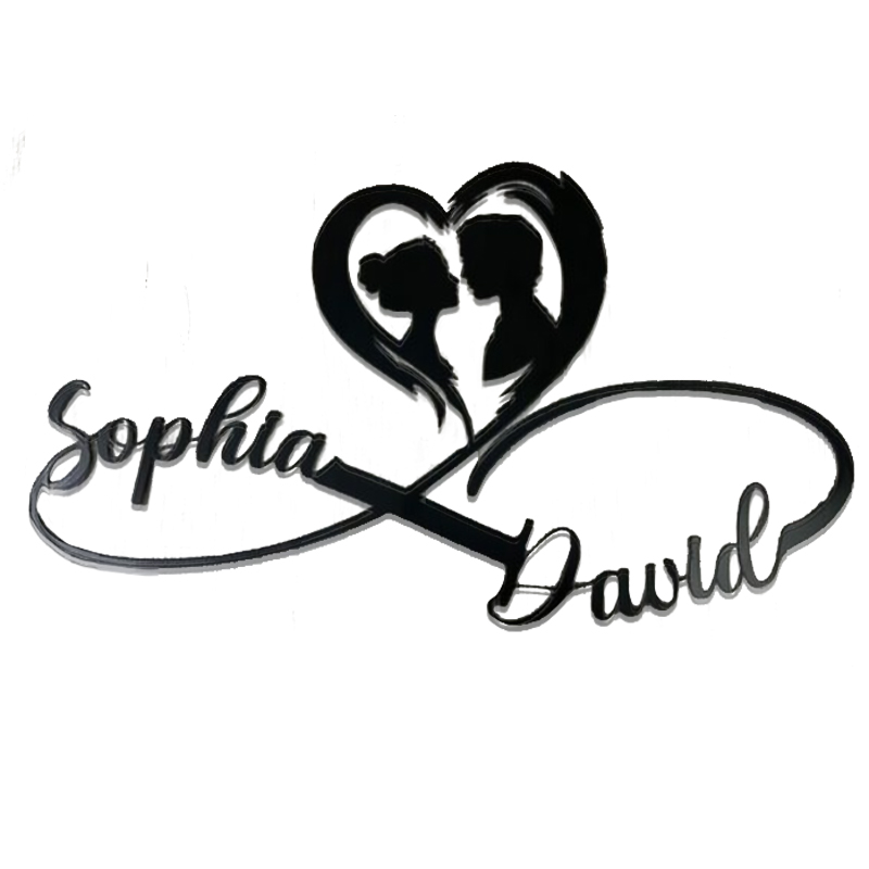 💕Personalized Metal Infinity Sign 💕Valentine's Day limited logo🎁【BU