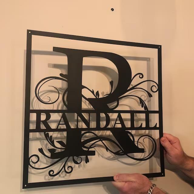 💕Personalized metal letter art 💕Customize the name you want🎁【Buy 2 free shipping】