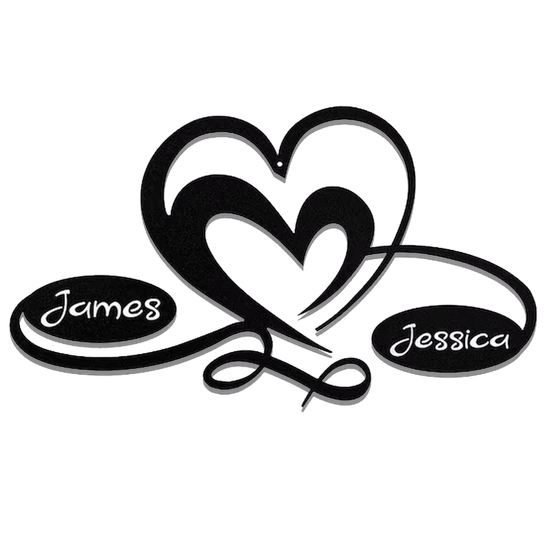 💕Personalized Metal Infinity Sign 💕Valentine's Day limited logo🎁【BU