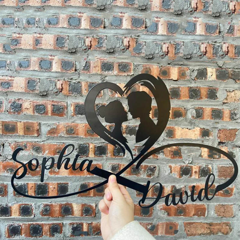 💕Personalized Metal Infinity Sign 💕Valentine's Day limited logo🎁【BU