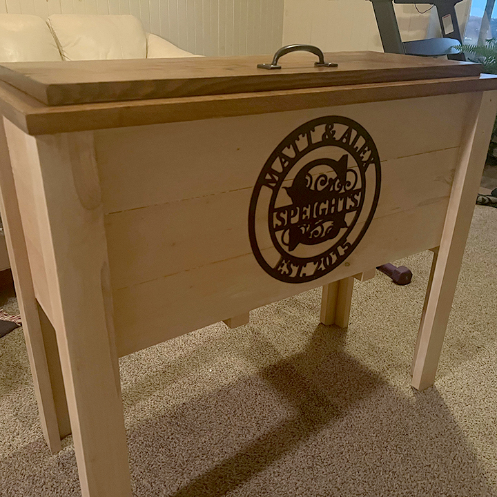 Personalized Wedding Anniversary Family Name Monogram Metal Sign