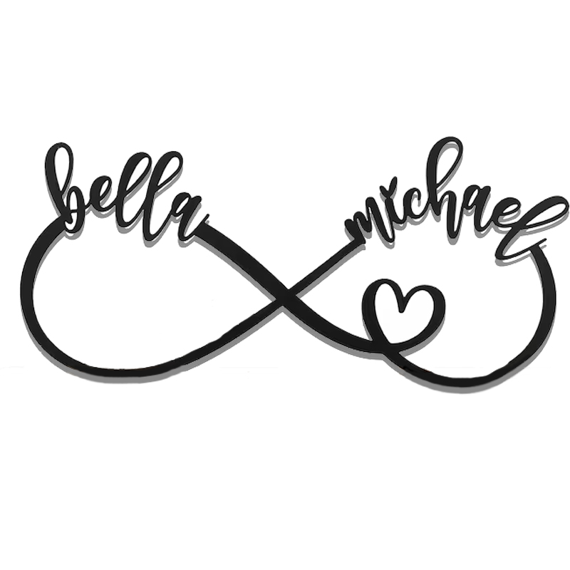 💕Personalized Metal Infinity Sign 💕Valentine's Day limited logo🎁【BU