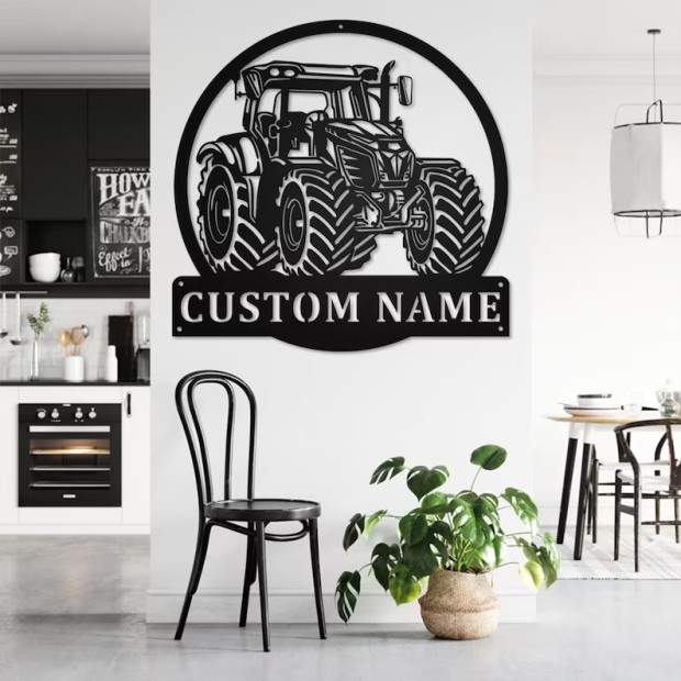 Custom Tractor Metal Wall Art