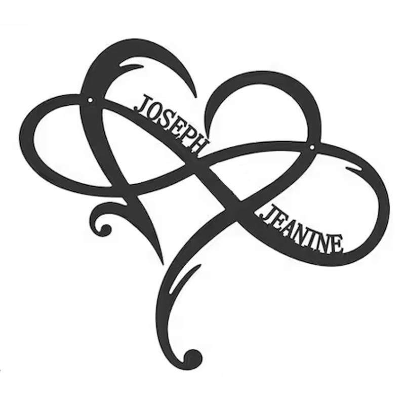 💕Personalized Metal Infinity Sign 💕Valentine's Day limited logo🎁【BU