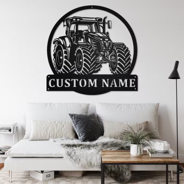 Custom Tractor Metal Wall Art