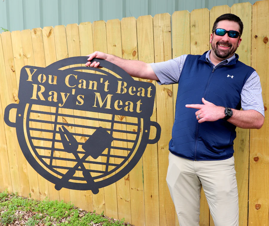Personalized Metal BBQ Sign