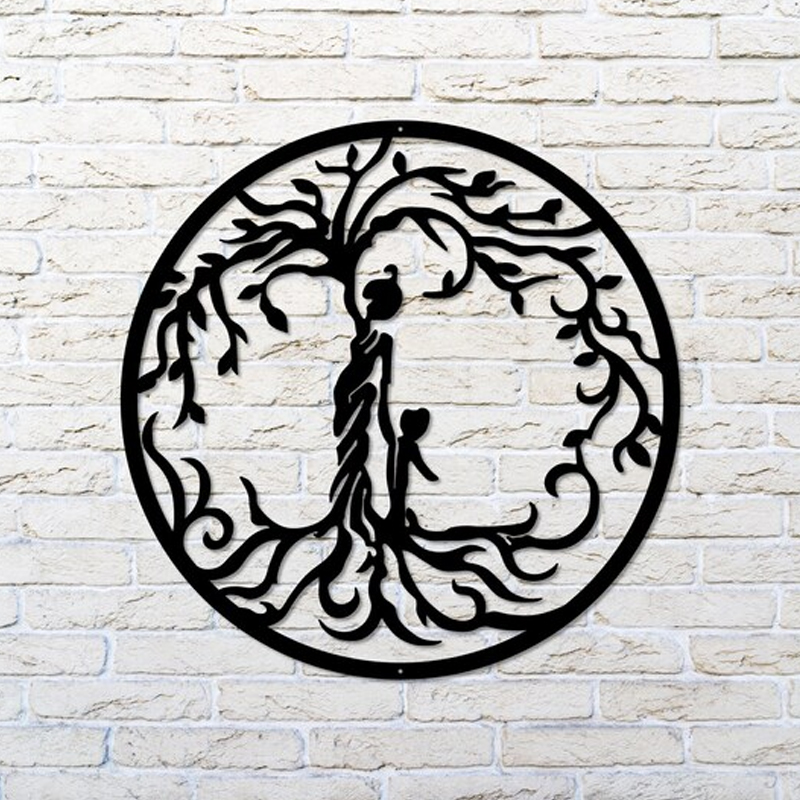 Tree of Life Metal Wall Art, Mother Child Sign