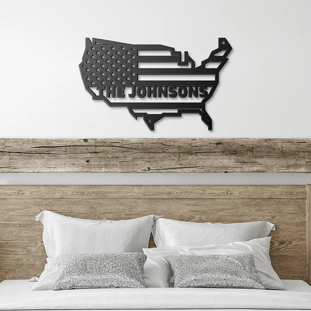 AMERICAN FAMILY - PERSONALIZED METAL ART