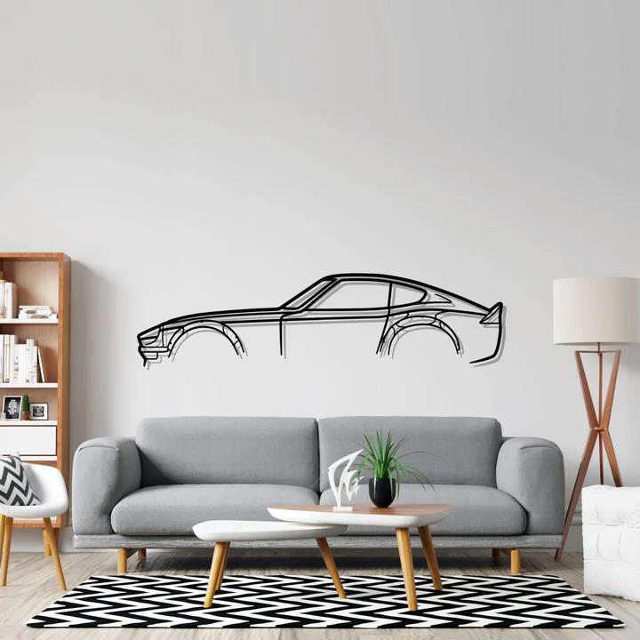 240z 280z JDM Silhouette Metal Wall Art