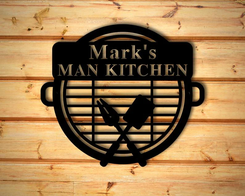 Personalized Metal BBQ Sign