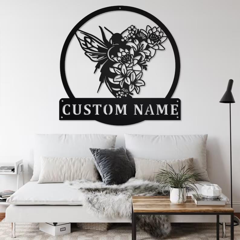 Custom Metal Wall Art Personalized Name Signs
