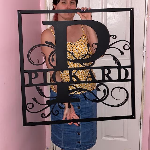 💕Personalized metal letter art 💕Customize the name you want🎁【Buy 2 free shipping】