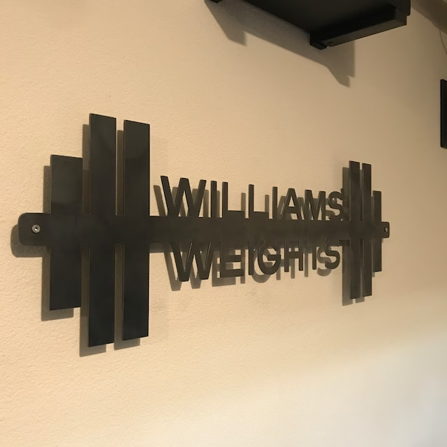 Personalized Home Gym Sign