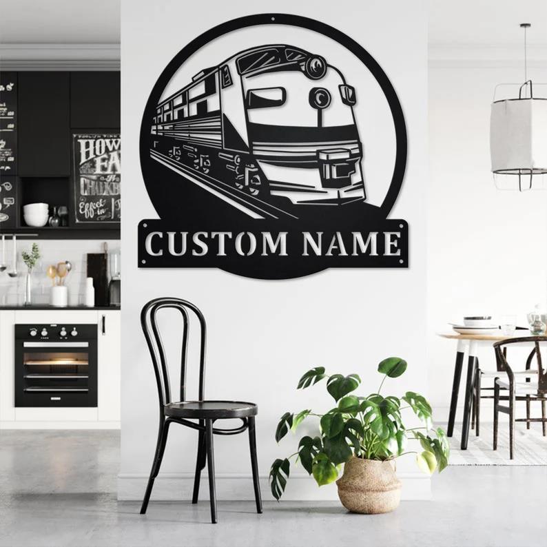Custom Railroad Metal Wall Art