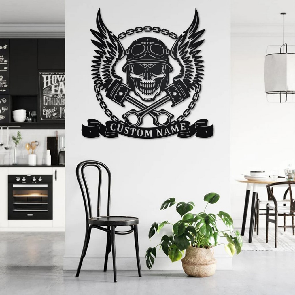 US Custom Motorcycle Metal Wall Art |ST299