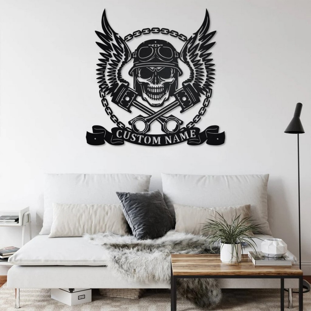 US Custom Motorcycle Metal Wall Art |ST299