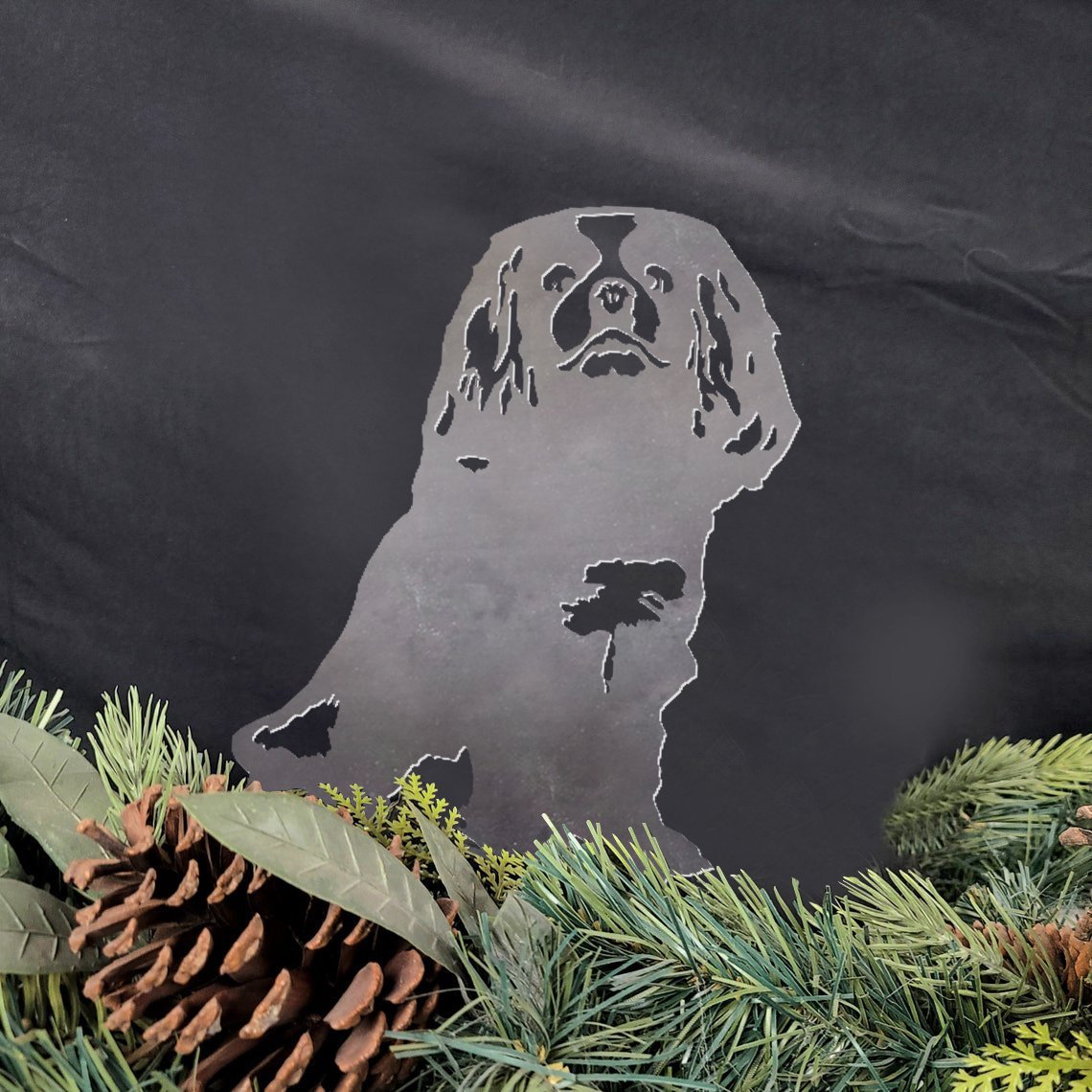 Cavalier King Charles Spaniel Metal Silhouette