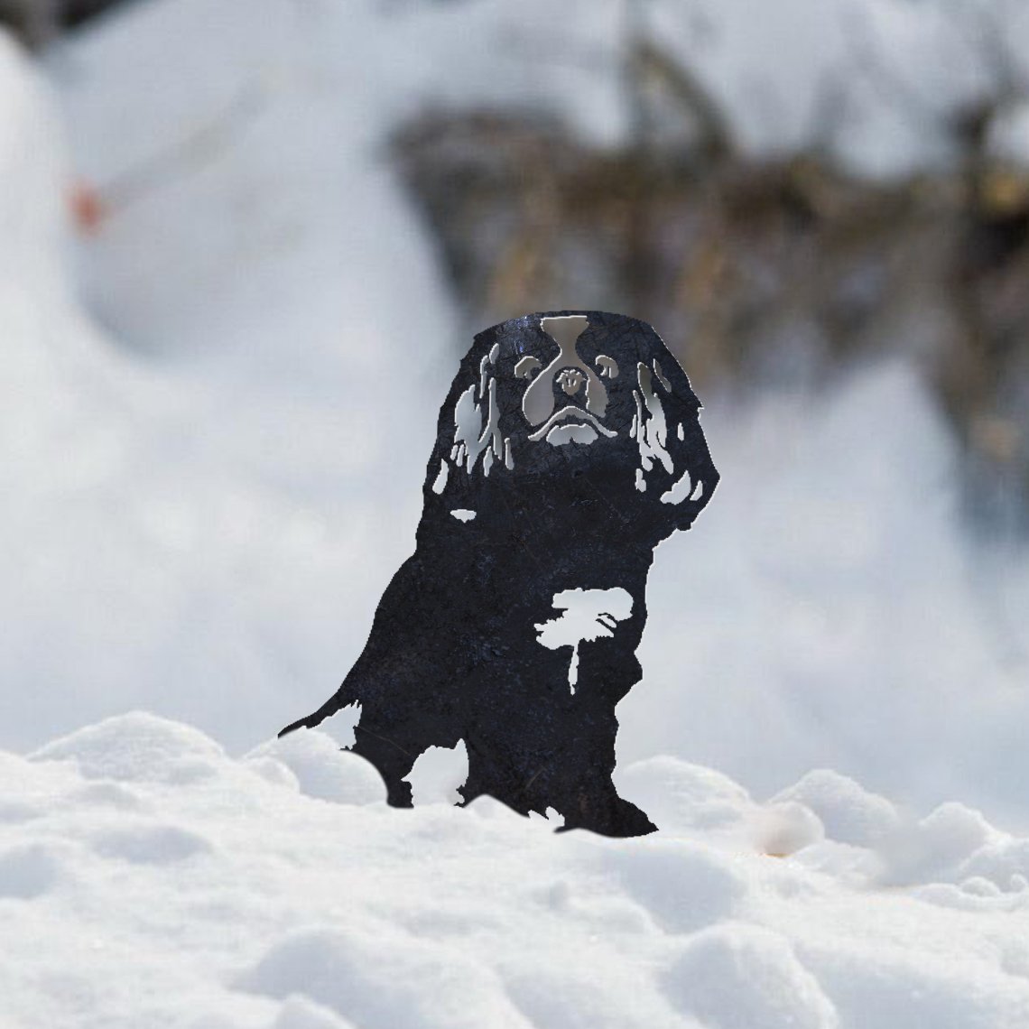 Cavalier King Charles Spaniel Metal Silhouette