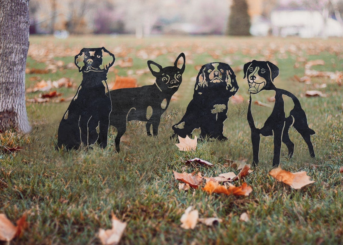 Cavalier King Charles Spaniel Metal Silhouette