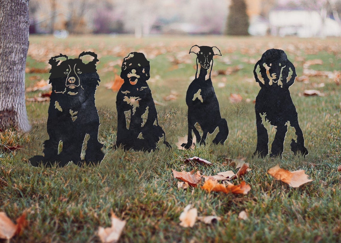 Doodle Metal Silhouette