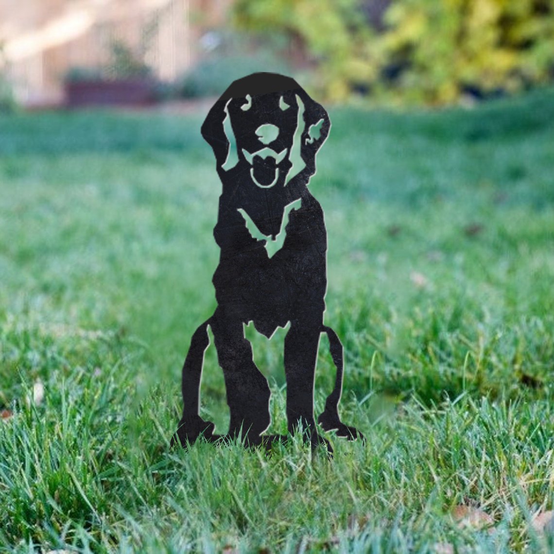 Golden Retriever Metal Silhouette