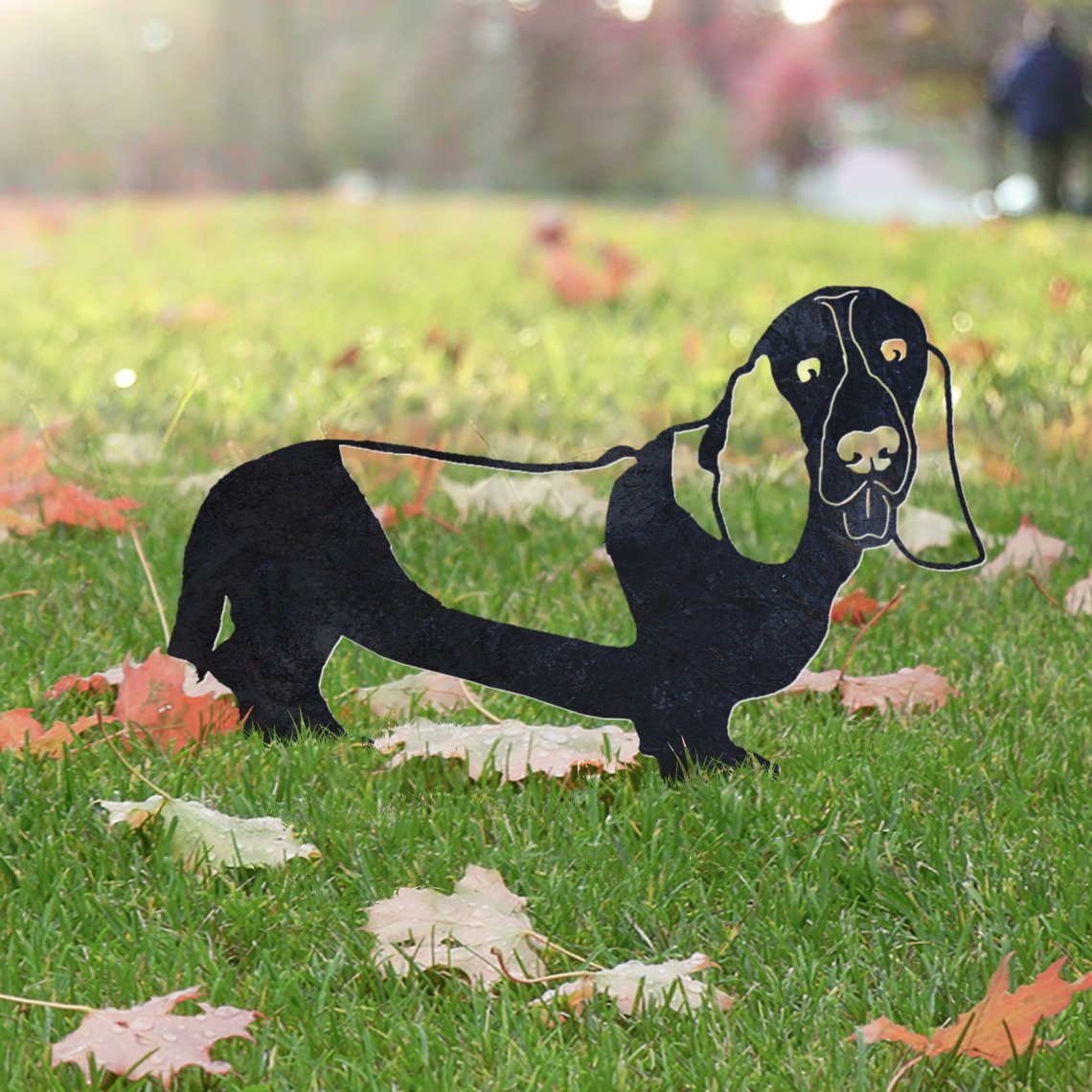 Basset Hound Metal Silhouette