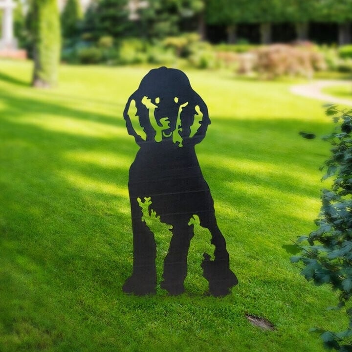 Poodle Metal Silhouette