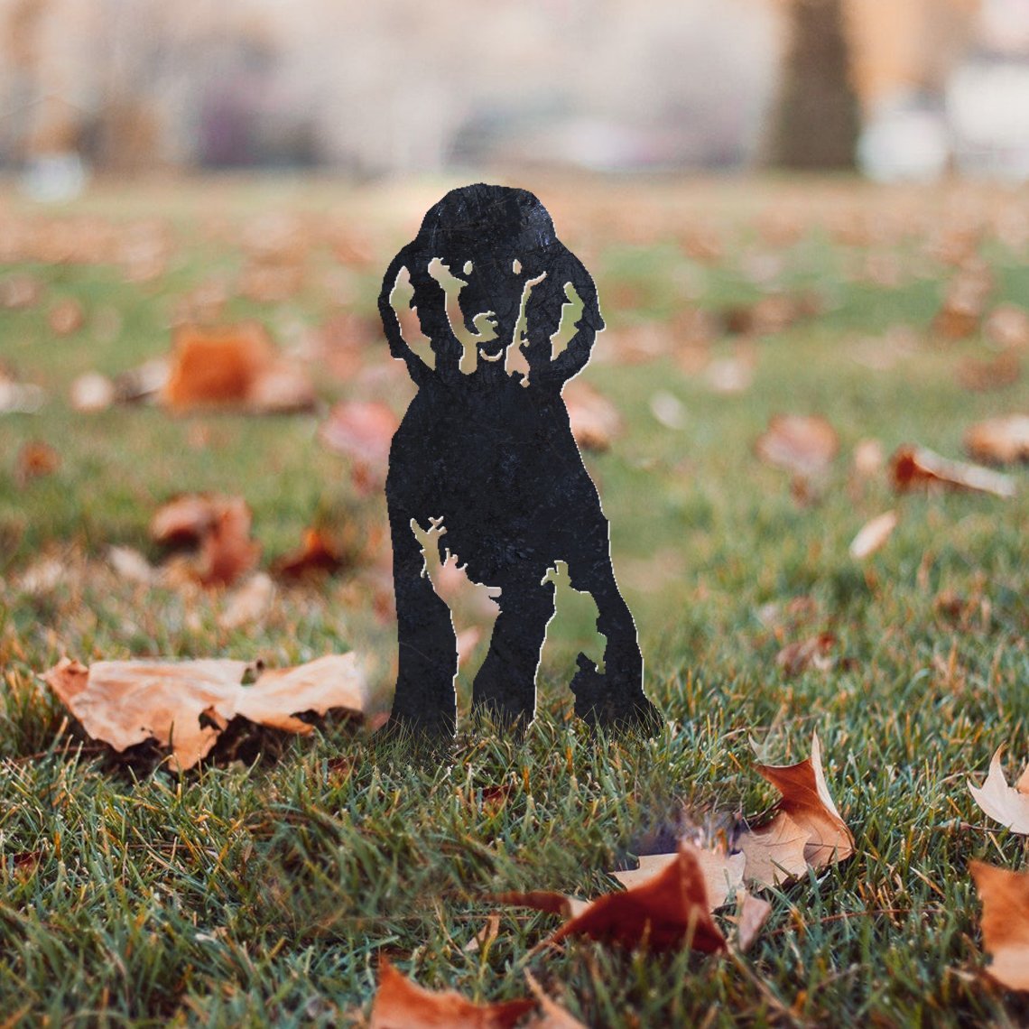 Poodle Metal Silhouette
