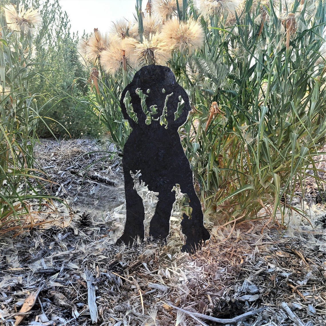 Poodle Metal Silhouette