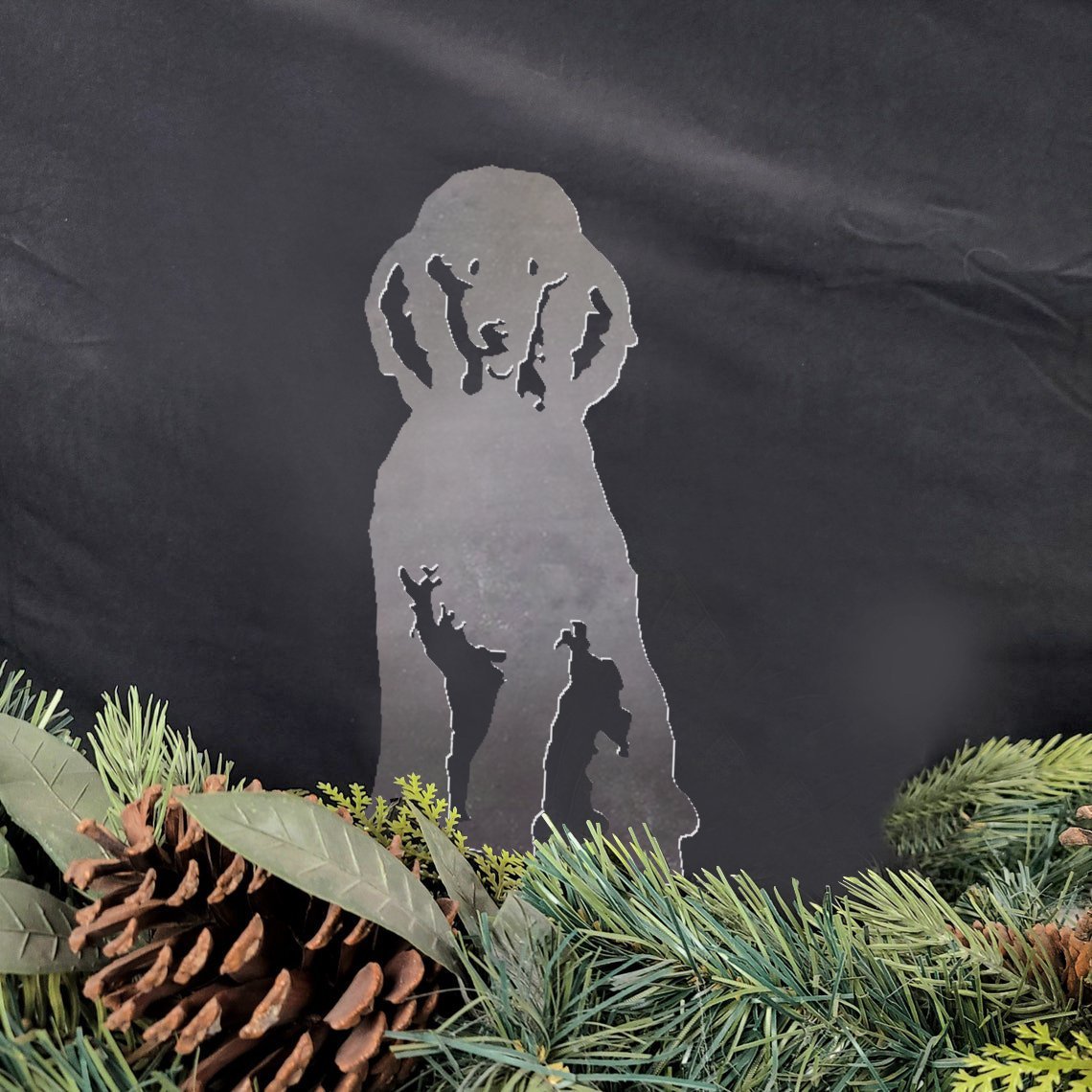 Poodle Metal Silhouette
