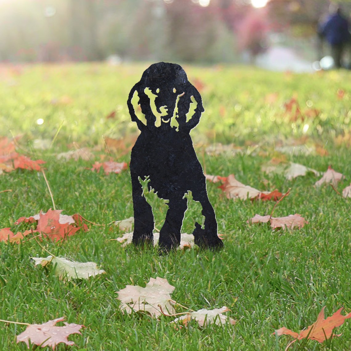 Poodle Metal Silhouette