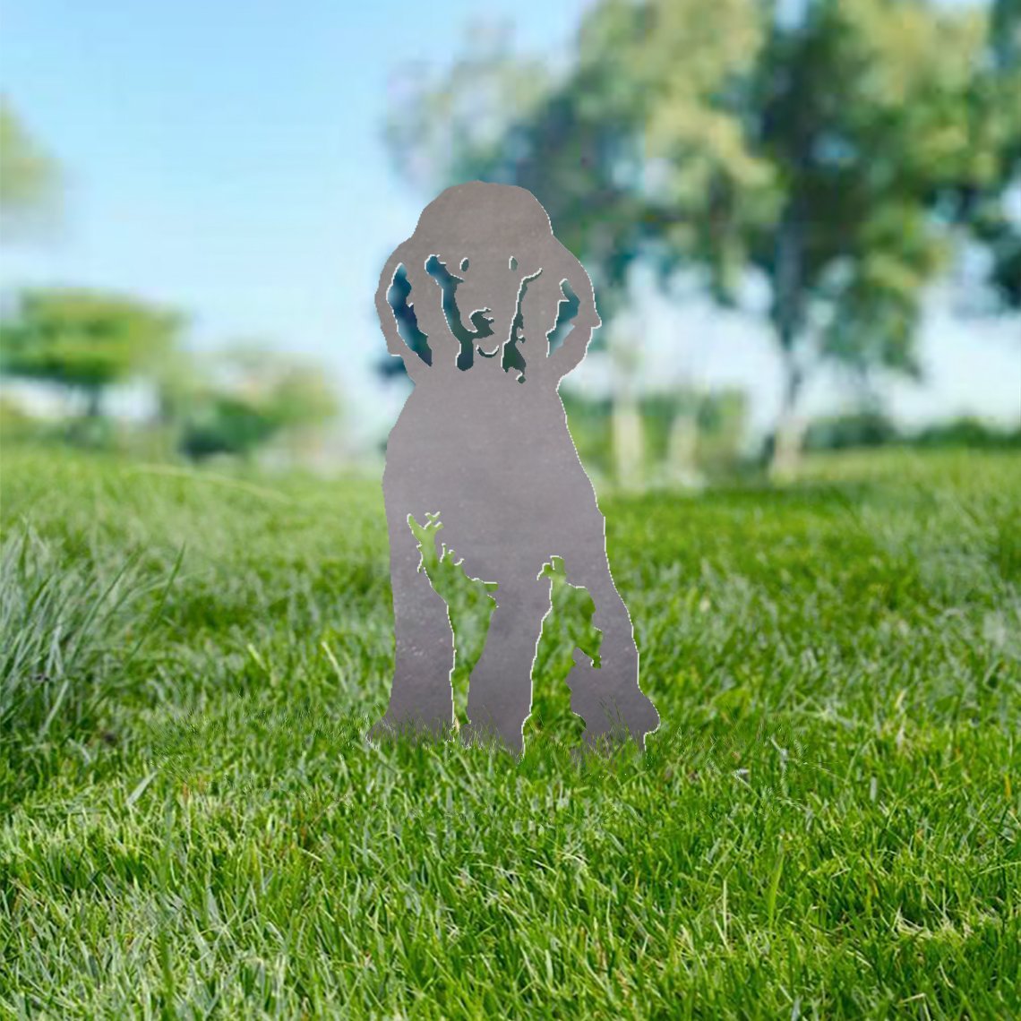 Poodle Metal Silhouette