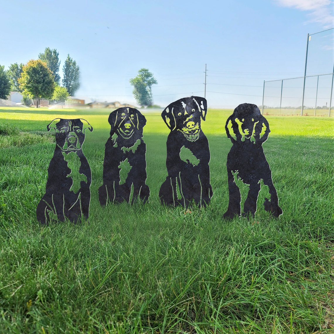 Poodle Metal Silhouette