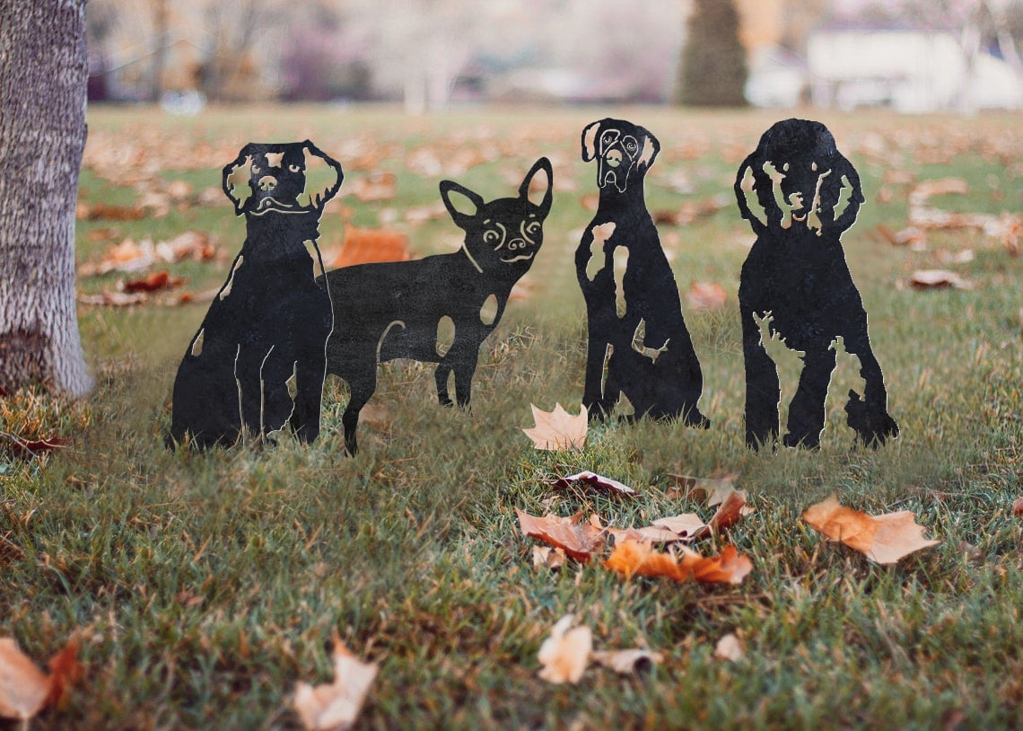 Poodle Metal Silhouette