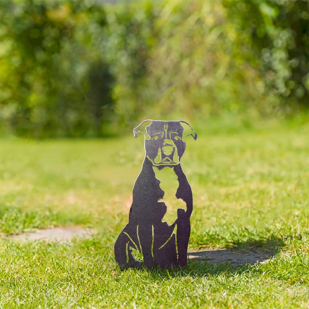 Staffordshire Bull Terrier Metal Silhouette