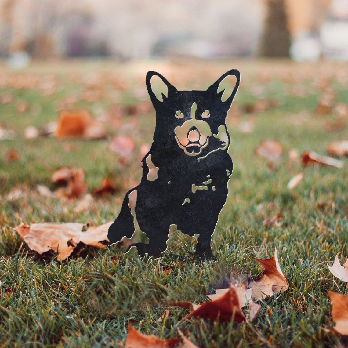 Corgi Metal Silhouette
