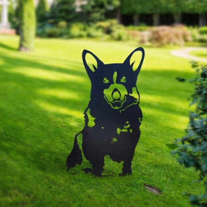 Corgi Metal Silhouette