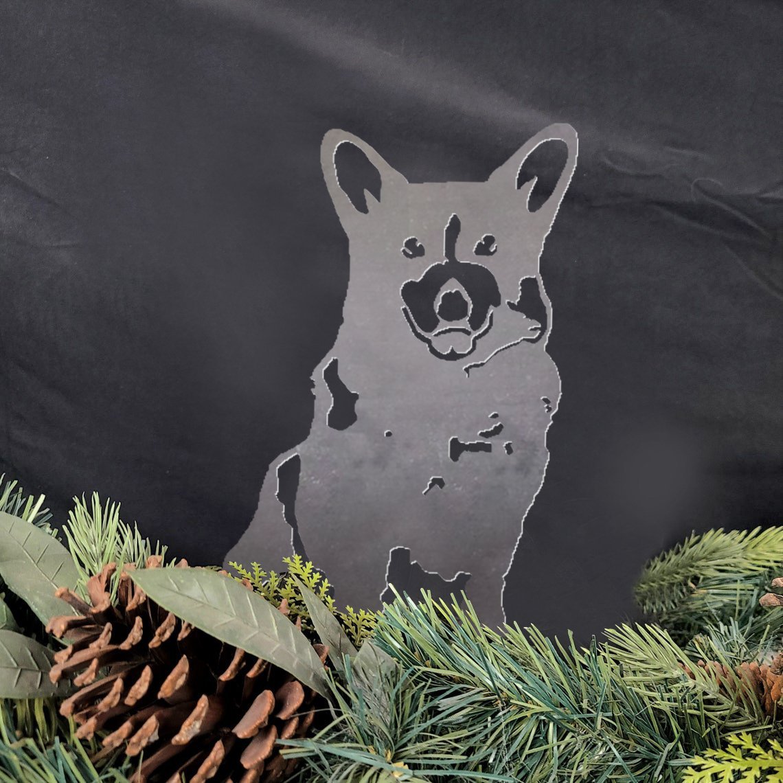 Corgi Metal Silhouette