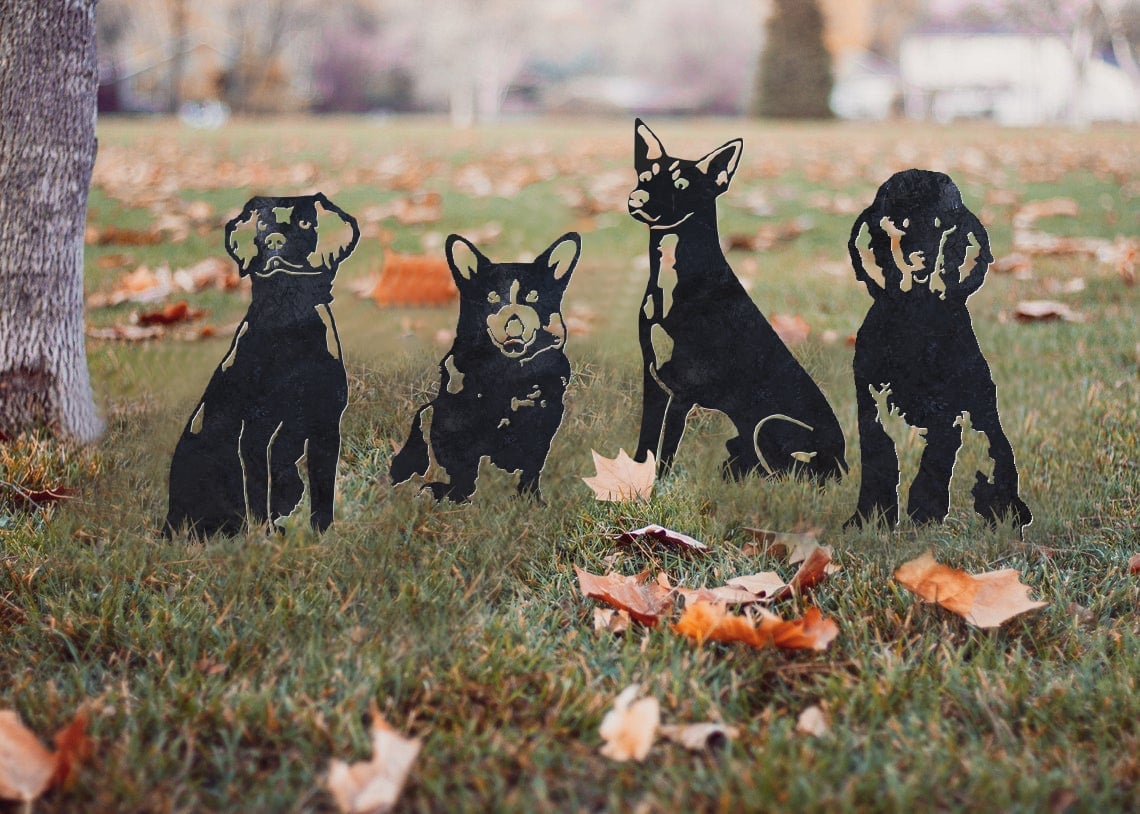 Corgi Metal Silhouette