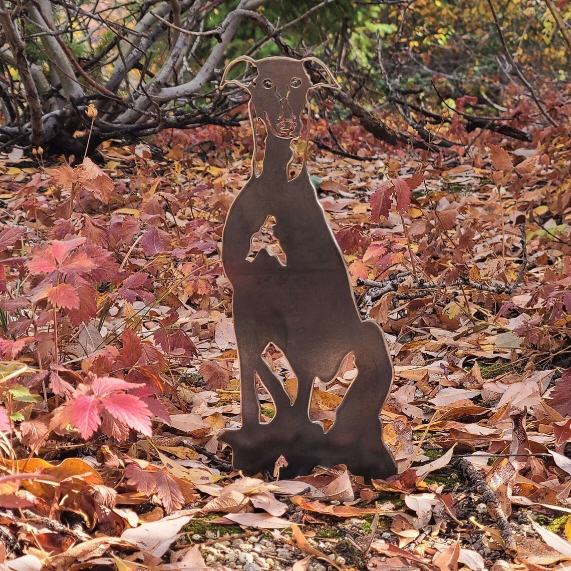 Greyhound Metal Silhouette